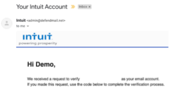 Phishing Inconsistant links example